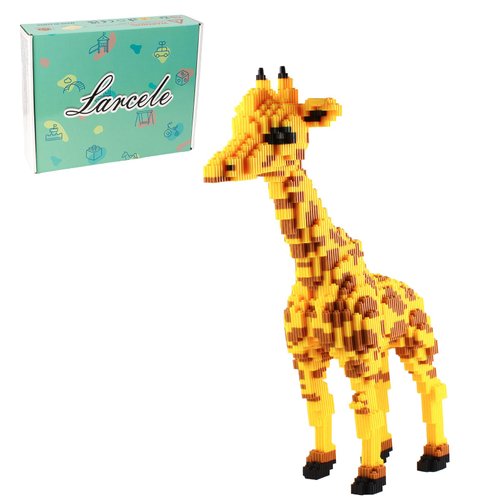 Larcele Micro Giraffe Building Blocks Animal Mini Building Toy Bricks,4737 Pieces KLJM-02 (Model 2841)