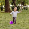 DLUGOPIS 2 Pcs Sparkling Purple Size 2 Toddler Soccer Ball Kids Soccer Ball Mini Soccer Ball Age 3-8 Indoor Soccer Ball Small Soccer Ball for Practice Grass Yard Toy Boys Girls Gift Outdoor Sport