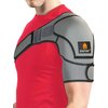 Sparthos Shoulder Brace - Support and Compression Sleeve for Torn Rotator Cuff, AC Joint Pain Relief - Arm Immobilizer Wrap, Ice Pack Pocket, Stability Strap, Dislocated Sholder - Men and Women - XXL