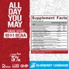 5% Nutrition Rich Piana AllDayYouMay BCAA Powder | Premium Intra & Post Workout Amino Acids, Hydration, Endurance, Muscle Recovery, Joint & Liver Support | 15.9 oz, 30 Servings (Blueberry Lemonade)