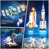 Interstellar Space Exploration Shuttle Toys for 6, 7, 8, 9, 10+ Year Old Kids Girls Boys, STEM Projects Rocket Spaceship Building Toy Kit with 4 Astronauts, Kids Creative Play Birthday Gifts, 415 PCS