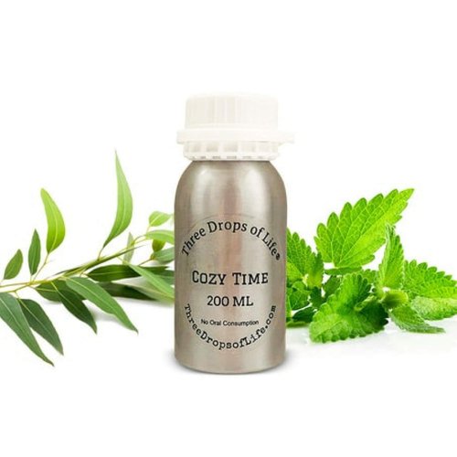 Signature Aromatherapy Scented Fragrance Oil for No Water High End Diffusers, Special Mixture of Top End Essential Oils (Cozy Time, 200ML)