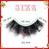 Uranian False Eyelashes Fliffy Faux Mink Lashes Natural Look Wispy Strip Fake Eyelashes Christmas Decoration Dramatic Lashes for Women and Girls
