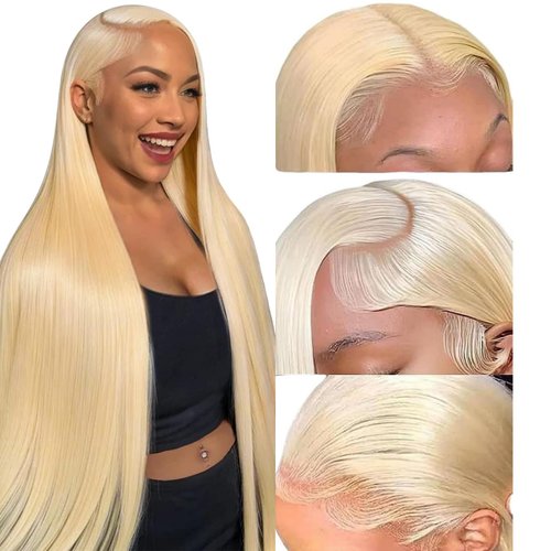 Blonde Wig Human Hair 613 13x6 Lace Front Wig Human Hair Straight 13x6 Frontal Lace Wig Blonde La...