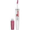 Maybelline New York Super Stay 24, 2-Step Liquid Lipstick Makeup, Long Lasting Highly Pigmented Color with Moisturizing Balm, Perpetual Plum, Purple, 1 Count