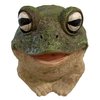 Top Brass Chunky Frog Key Hider Figurine - Cute Toad Garden Statue with Secret Compartment - Indoor/Outdoor