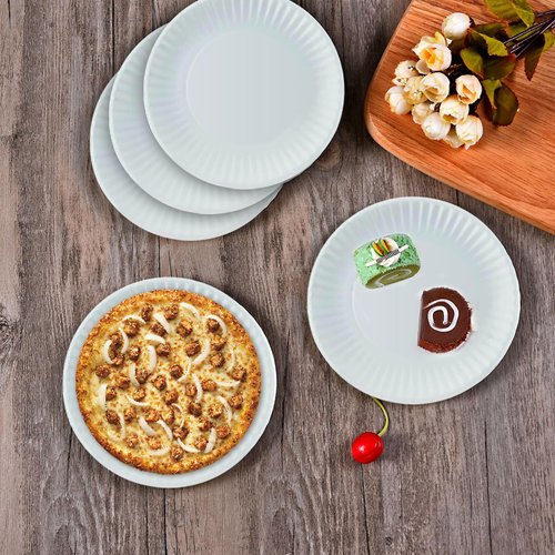 Perfect Stix Paper Plate 9-100 Paper Plates, 9", White (Pack of 100)