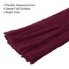 PATIKIL 30CM/12Inch Pipe Cleaners, 300 Pack Flexible Chenille Stems for DIY Art Creative Crafts Party Decorations Handicrafts Handwork, Burgundy