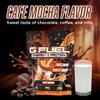G Fuel Energy + Protein Powder Mix, Cafe Mocha Flavor, Sugar Free, Clean Caffeine Focus Supplement, Metabolism Support, Focus nootropics, Vitamin + Antioxidant Blend, 19 oz (20 Servings)