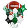Football Party Balloons,27 Inch Football Shape Balloon Mylar Foil Latex Balloon Bouquet for Kids Teenagers Sport Theme Birthday Party Decors, Super Sunday Touchdown Party Decors Supplies