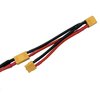 2Packs XT60 Parallel Y Splitter Battery Connector 12AWG Cable Dual Extension Y Splitter Male to 2 Female for RC Quadcopte Multirotors RC LiPo Battery