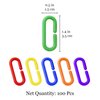 SunGrow Rainbow C-Clips Plastic Chain Links, Bird Swing & Climbing Chain Cage Toy Clips & Hooks, DIY Kids Learning Toys for Classroom, Suitable for Sugar Glider, Rat, Parrot, Bird