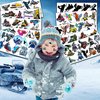 100 PCS Snowmobile Temporary Tattoos Stickers Birthday Party Decorations Favors Supplies Winter Snow Skiing Snowmobile Wheels Sports Girls Boys Classroom School Prizes Reward