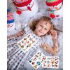 220 Pieces Cute Snowman Temporary Tattoos Stickers,20 Sheets Christmas Winter Snowman Themed Tattoos Stickers Party Decoration Supplies Party favors for Kids Adults
