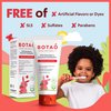 Botao Kids Natural Strawberry Flavored Anticavity Fluoride Toothpaste Maximum Cavity Protection Cleans Children’s Teeth Protects Gums Chamomile Aloe Vera Calendula Xylitol for Ages 2 and Up