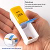 Deke Detachable Pill Organizer case, 14 Daily compartments, AM PM Slot, Weekly dosis Container, Medicine Holder, Pills Medication Dispenser, Vitamin, Supplement
