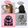 Rollers Hair Curlers, IKOCO 4 Sizes Hair Rollers Set Includes 60mm 48mm 36mm 25mm Self Grip Hair Roller for Long Hair Short Bangs with 12Pcs Roller Clips, Clear Toiletry Bag and Rat Tail Comb