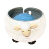 Weabetfu Sheep Ceramic Yarn Bowl Knitting Yarn Ball Holder Handmade Craft Knitting Bowl Storge Crocheting Accessories and Supplies Organizer,Perfect for Mother's Day and Christmas Day