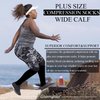 Gromipies Plus Size Compression Socks, 20-30 mmHg Wide Calf Compression Stockings, Knee High Extra Wide Support Revovery Socks for Men and Women for Circulation Running Flying Nurses