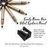 Artisan L'uxe Beauty Jumbo Eyeliner Pencil Bundle for Smokey Eyes in 3 Minutes - Water-Resistant, Smudge-Proof, Long-Lasting - Includes Seduction (Chocolate Brown), Midnight (Black) & Sharpener
