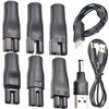 9 PCS Replacement Power Cord 5V Charger USB Adapter Suitable for Electric Hair Clippers, Beard Trimmers, Shavers, Beauty Instruments, Desk Lamps, Purifiers.