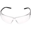 AmazonCommercial Double Lens Safety Glasses (Clear/Black), Anti-scratch, 12-pack