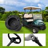 AIPSET Golf Cart Steering Wheel Adapter Compatible with Club Car Precedent Golf Cart Steering Wheel, Works on 5-6 Holes Steering Wheel, Aluminum Alloy-Black