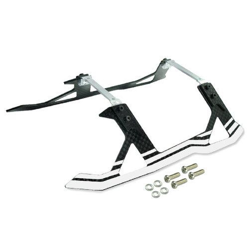 Microheli Aluminum/Carbon Fiber Landing Gear (White) - Blade 250CFX / 270CFX / 300CFX