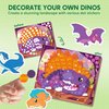 Klever Kits Dot Art Kit for Kids, No Mess Sticker for Toddler 3-7, Craft Kits, DIY Creative Activity, Travel Toy, Birthday Gifts for Boys Girls (Dinosaur)