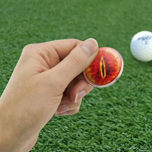 GRAPHICS & MORE The Lord of The Rings Eye of Sauron Golfing Premium Metal Golf Ball Marker