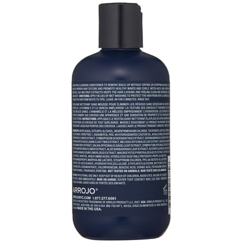 Arrojo Rogue Co-Cleanse Hair Conditioner – Cleansing Conditioner W/Chamomile & Acai Palm - Curl Conditioner For Curly Hair & Healthy Waves – Paraben & Sulfate Free Conditioner (8 oz)