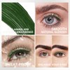 Green Lash Mascara, Waterproof Long lasting Charming Voluminous Cruelty Free Vegan Green Eye Makeup (Green)