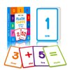 Bear Tale 54PCS Number Flash Cards for Toddlers 1-3, 2-4 Years, Double Sided Printed Numbers Flashcards 0-100 Kindergarten for Kids Babies Preschoolers, Learn Math Counting Educational Learning