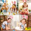 Easter Temporary Tattoos for Kids, 10 Sheets Easter Eggs Rabbit Tattoos Stickers Bunny Carrot Chick Print Waterproof Fake Tattoo Stickers for Easter Holiday Party Supplies Making Decor