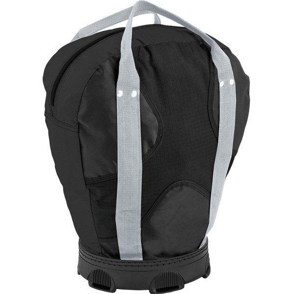 Champion Sports Lacrosse Ball Bag: Nylon Sports Training Tote for Lacrosse, Baseball and Tennis,Gray/ Black