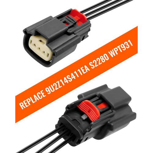 Ignition Coil Connector Harness Fit for Ford V6 V8 Flex 2013-2019 Replace 9U2Z14S411EA S2280 WPT931, 2Pcs