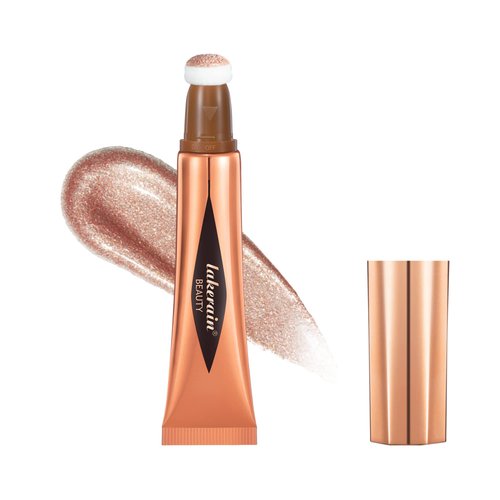 YU KUI LX Liquid Highlighter Beauty Stick, Highlighter Makeup, Highlighter Wand,Liquid Beauty Stick With Cushion Applicator For Highlighter, Natural Matte FinIsh Makeup For Women(04#)