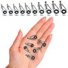 WMYCONGCONG 80 PCS Fishing Rod Guide Tips Repair Kit Metal Spinning Fishing Rod Guides Spare Parts Ceramic Ring Guide Tips