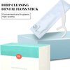 Dental Floss Picks- Individual Package Portable Floss 120pcs Flossers with Travel Case Superfine Floss Picks Dental Picks for Teeth Cleaning