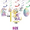 10 Pcs Enchanted Dragon Streamers - Magical Party Decorations for Girls' Baby Shower or Birthday, Fantasy-Themed Celebration Accents