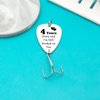 4th Anniversary Fishing Lure Gifts for Him 4 Years Down and I'm Still Hooked On You 4 Year Anniversary Present for Boyfriend Husband Fiance Christmas Birthday Valentines Gift for Men