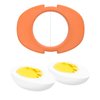 Egg Slicer Set with 3 Cutters - Cut Boiled Eggs into Thin Slices, Wedges or Halves - Easy Manual Egg Slicing - No Power, No Noise - Great for Sandwiches, Salads and Hors d'Oeuvres - With Slicer Stand