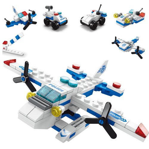 Vilbocr Urban Rescue Series Building Block Toys,Stacking Skill Training and Creative Thinking Cultivation， Building kit Toys Best Gift for Boys Aged 4-10… (Air Defense and Rescue)