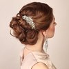 Ammei Headpiece Rose Gold Wedding Hair Comb With Pearls and Crystals Wedding Hair Accessories Bridal Headpiece Or For Parties (Gold)