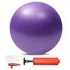 JUFANGFIN Pilates Exercise Ball Mini 6 Inch Yoga Barre Workout Fitness Balance Physical Therapy Squishy Balls for Home with Pump(Purple)
