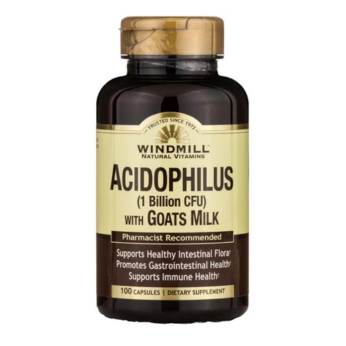 Acidophilus W/Goat Milk Caps 100's Windmill