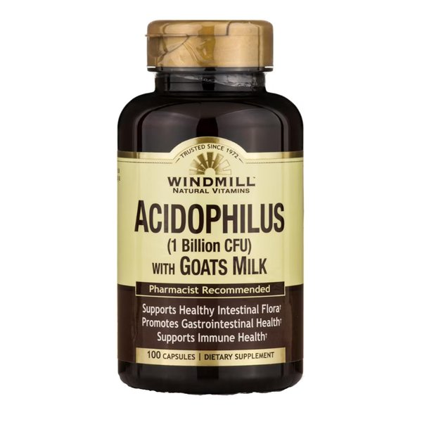 Acidophilus W/Goat Milk Caps 100's Windmill