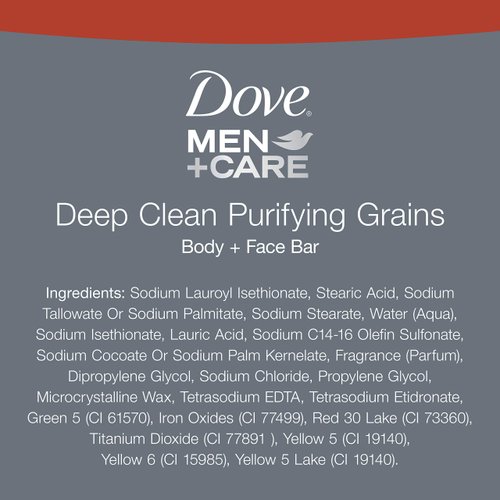 Dove Men+Care Men's Bar Soap More Moisturizing Than Bar Soap Deep Clean Effectively Washes Away Bacteria, Nourishes Your Skin 3.75 oz 2 Bars