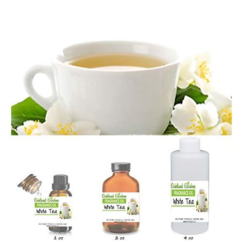 Bulk Fragrance Oil - White Tea Fragrance Oil - Soft, Clean Scent is Reminiscent of The Popular Plumeria Aroma - by Oakland Gardens (030 mL - 1.0 fl oz)