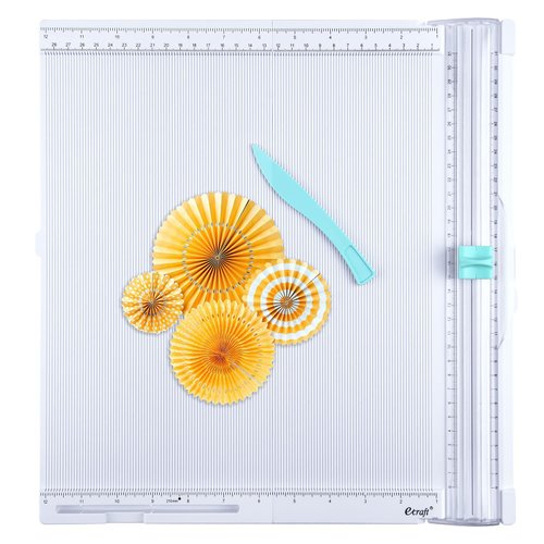 Ecraft Paper Trimmer Scoring Board: 12 x12 inch Craft Paper Cutter - Folding & Scorer for Cover of Book & Gift Box and Photo etc